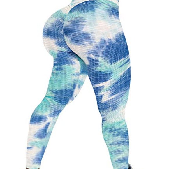 High Waisted Ruched Booty Leggings Workout - Picture 1 of 4